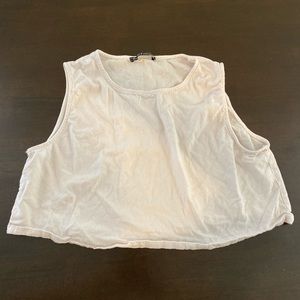 Brandy Melville off white crop tank top